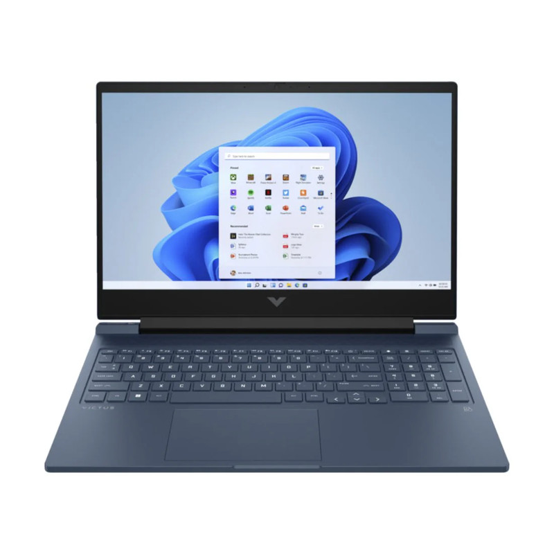 HP Victus 16-s0008, AMD Ryzen 7 7840H, 16GB RAM, 512GB SSD, 4050 Laptop GPU 16" FHD Laptop - Blue - حاسوب محمول